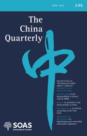 The China Quarterly Volume 246 - Issue  -