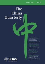 The China Quarterly Volume 253 - Issue  -