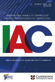 International Annals of Criminology Volume 60 - Issue 2 -