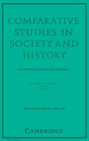 Comparative Studies in Society and History Volume 50 - Issue 1 -