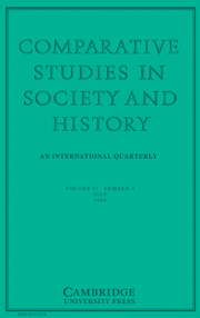 Comparative Studies in Society and History Volume 51 - Issue 3 -