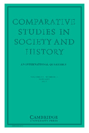 Comparative Studies in Society and History Volume 55 - Issue 1 -