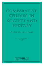 Comparative Studies in Society and History Volume 61 - Issue 1 -