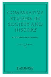Comparative Studies in Society and History Volume 61 - Issue 2 -