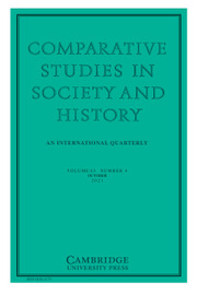 Comparative Studies in Society and History Volume 63 - Issue 4 -