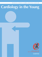 Cardiology in the Young Volume 19 - Issue 4 -