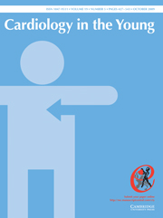 Cardiology in the Young Volume 19 - Issue 5 -