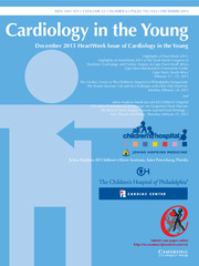 Cardiology in the Young Volume 23 - Issue 6 -  HeartWeek 2013