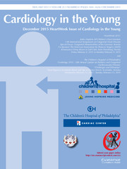 Cardiology in the Young Volume 25 - Special Issue8 -  HeartWeek 2015