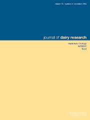 Journal of Dairy Research Volume 70 - Issue 4 -