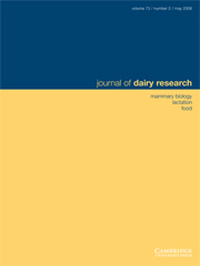 Journal of Dairy Research Volume 75 - Issue 2 -