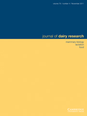 Journal of Dairy Research Volume 78 - Issue 4 -