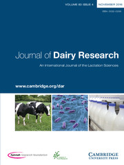 Journal of Dairy Research Volume 83 - Issue 4 -