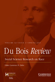 Du Bois Review: Social Science Research on Race Volume 12 - Issue 1 -
