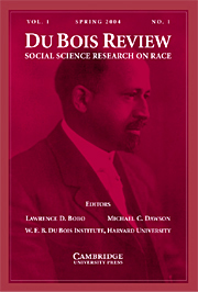 Du Bois Review: Social Science Research On Race: Volume 1 - Issue 1 ...