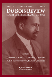 Du Bois Review: Social Science Research on Race Volume 6 - Issue 1 -