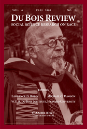 Du Bois Review: Social Science Research on Race Volume 6 - Issue 2 -