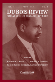 Du Bois Review: Social Science Research on Race Volume 7 - Issue 1 -