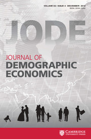 Journal of Demographic Economics Volume 83 - Issue 4 -