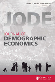 Journal of Demographic Economics Volume 84 - Issue 3 -