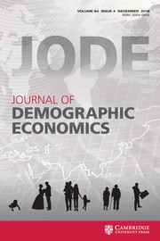 Journal of Demographic Economics Volume 84 - Issue 4 -