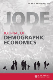 Journal of Demographic Economics Volume 85 - Issue 1 -