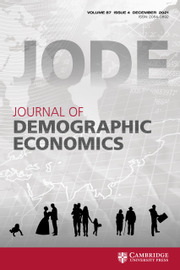 Journal of Demographic Economics Volume 87 - Issue 4 -