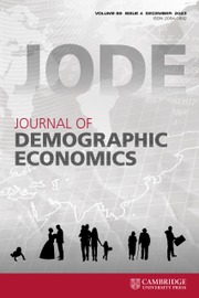 Journal of Demographic Economics Volume 89 - Issue 4 -
