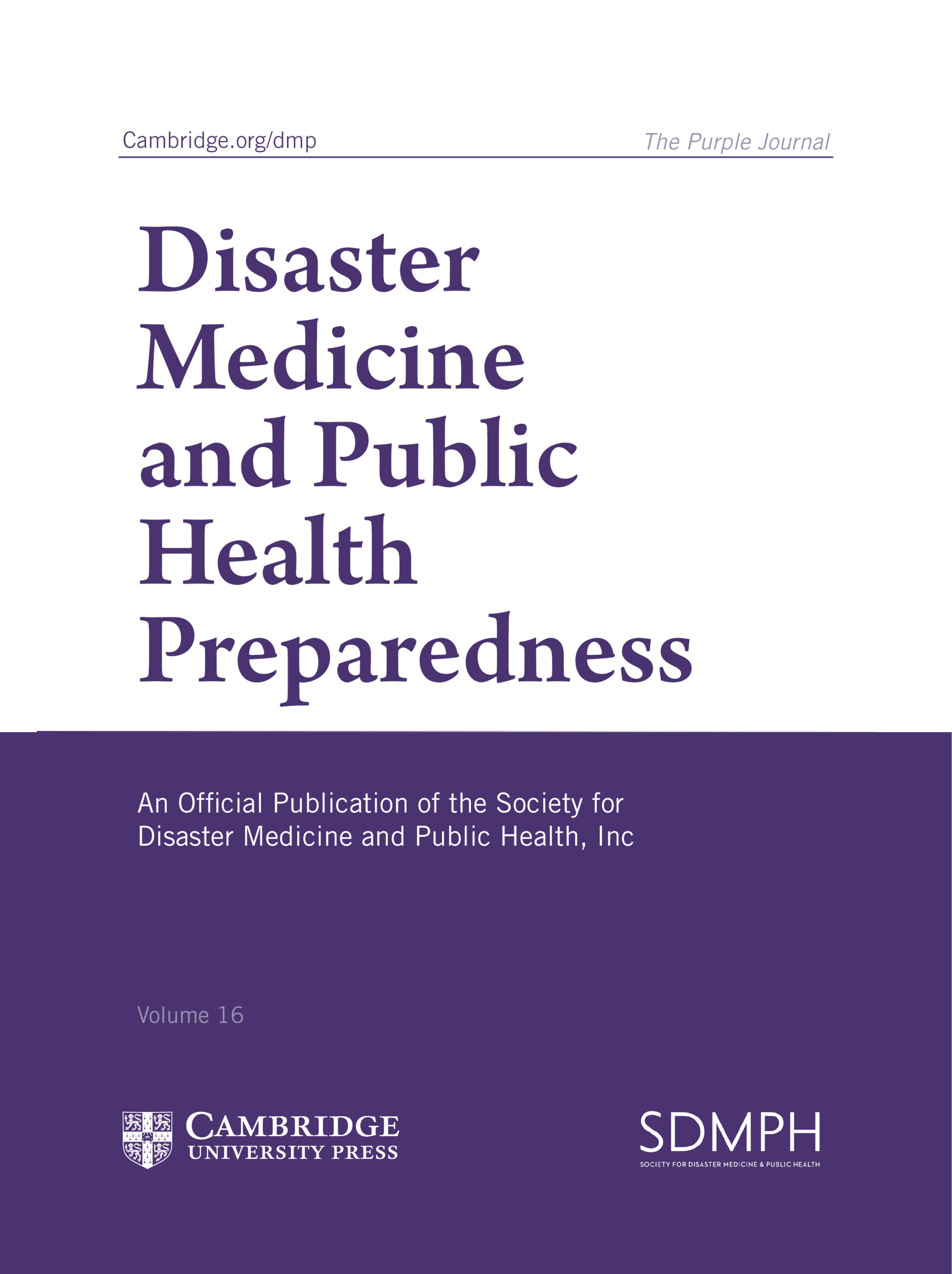 Disaster Medicine And Public Health Preparedness Cambridge Core