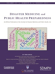 Disaster Medicine and Public Health Preparedness Volume 11 - Issue 4 -