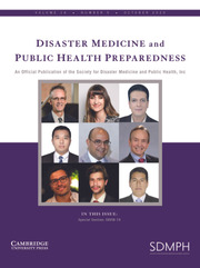 Disaster Medicine and Public Health Preparedness Volume 14 - Issue 5 -
