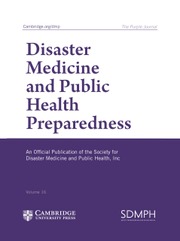 Disaster Medicine and Public Health Preparedness Volume 16 - Issue 1 -
