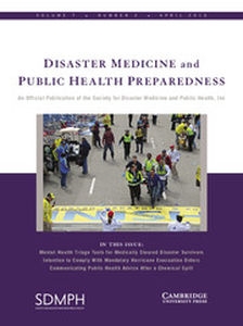 Disaster Medicine and Public Health Preparedness Volume 7 - Issue 2 -
