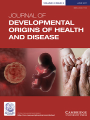 Journal of Developmental Origins of Health and Disease Volume 2 - Issue 3 -