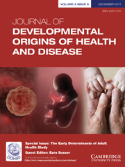 Journal of Developmental Origins of Health and Disease Volume 2 - Special Issue6 -  The Early Determinants of Adult Health Study