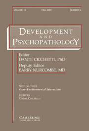 Development and Psychopathology Volume 19 - Issue 4 -