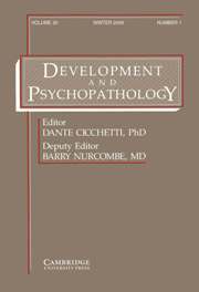 Development and Psychopathology Volume 20 - Issue 1 -