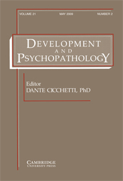 Development and Psychopathology Volume 21 - Issue 2 -