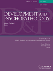 Development and Psychopathology Volume 22 - Issue 2 -