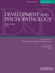 Development and Psychopathology Volume 23 - Issue 1 -