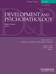 Development and Psychopathology Volume 23 - Issue 2 -