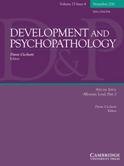 Development and Psychopathology Volume 23 - Issue 4 -  Allostatic Load: Part 2