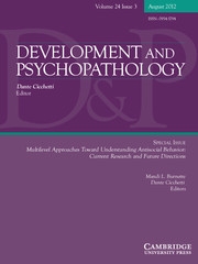Development and Psychopathology Volume 24 - Issue 3 -  Multilevel Approaches Toward Understanding Antisocial Behavior: Current Research and Future Directions
