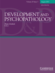 Development and Psychopathology Volume 25 - Issue 3 -
