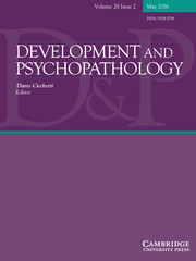 Development and Psychopathology Volume 28 - Issue 2 -