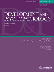Development and Psychopathology Volume 30 - Special Issue5 -  Cultural Development and Psychopathology