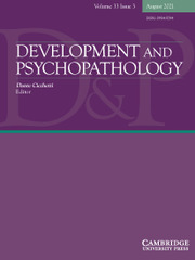 Development and Psychopathology Volume 33 - Issue 3 -
