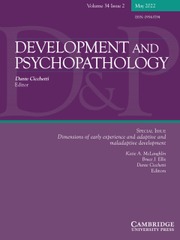 Development and Psychopathology Volume 34 - Issue 2 -  Special Issue: Dimensions of early experience and adaptive and maladaptive development