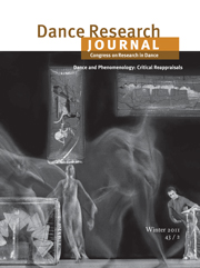 Dance Research Journal Volume 43 - Issue 2 -