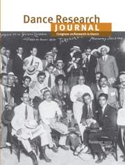 Dance Research Journal Volume 44 - Issue 1 -